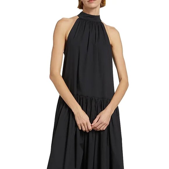 STAUD Marlowe Halter Midi-Dress - Picture 1 of 6